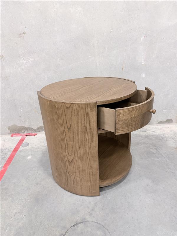 SAMPLE - ROUND END TABLE - LIGHT