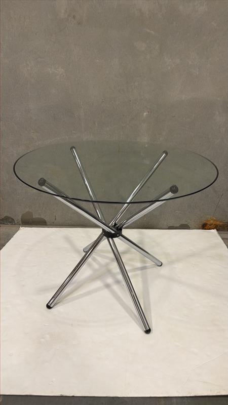 Edie Dining Table - Chrome